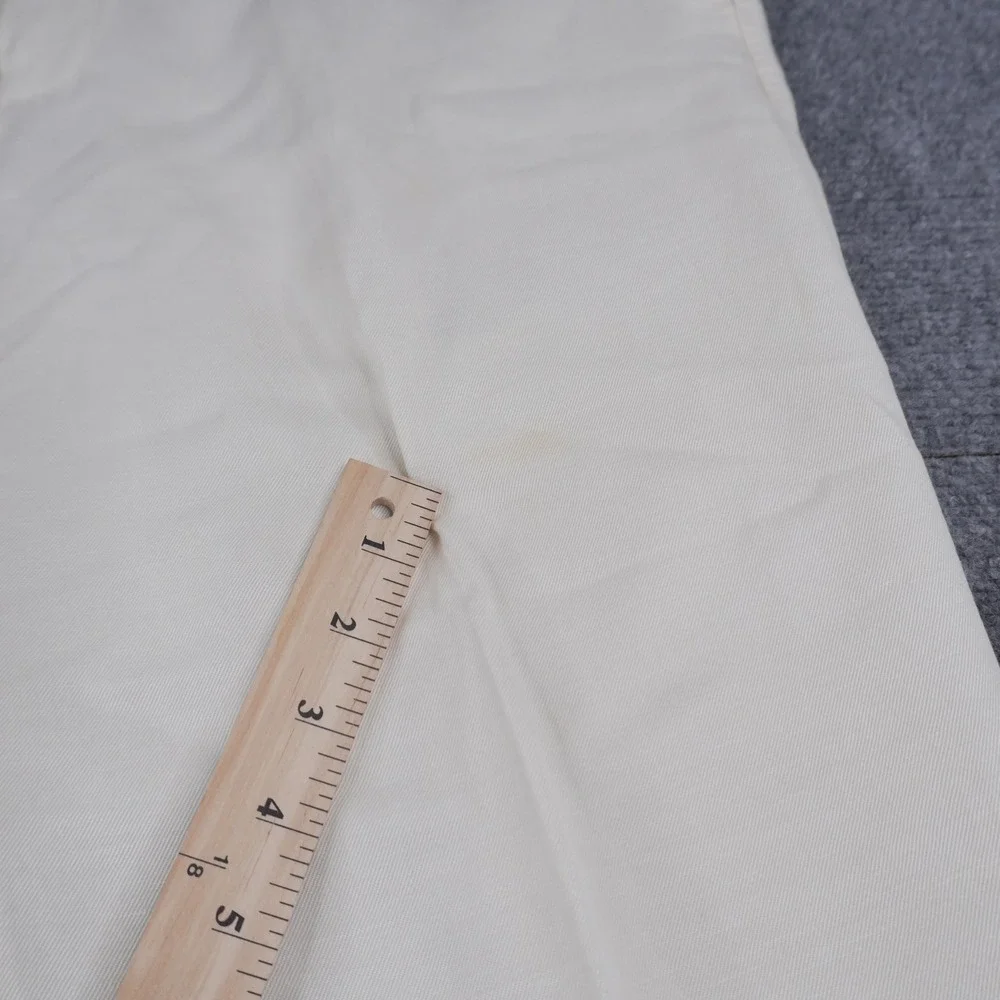Tommy Bahama Dress Pants Mens 35x32 Off White Linen Lyocell Blend Straight Leg